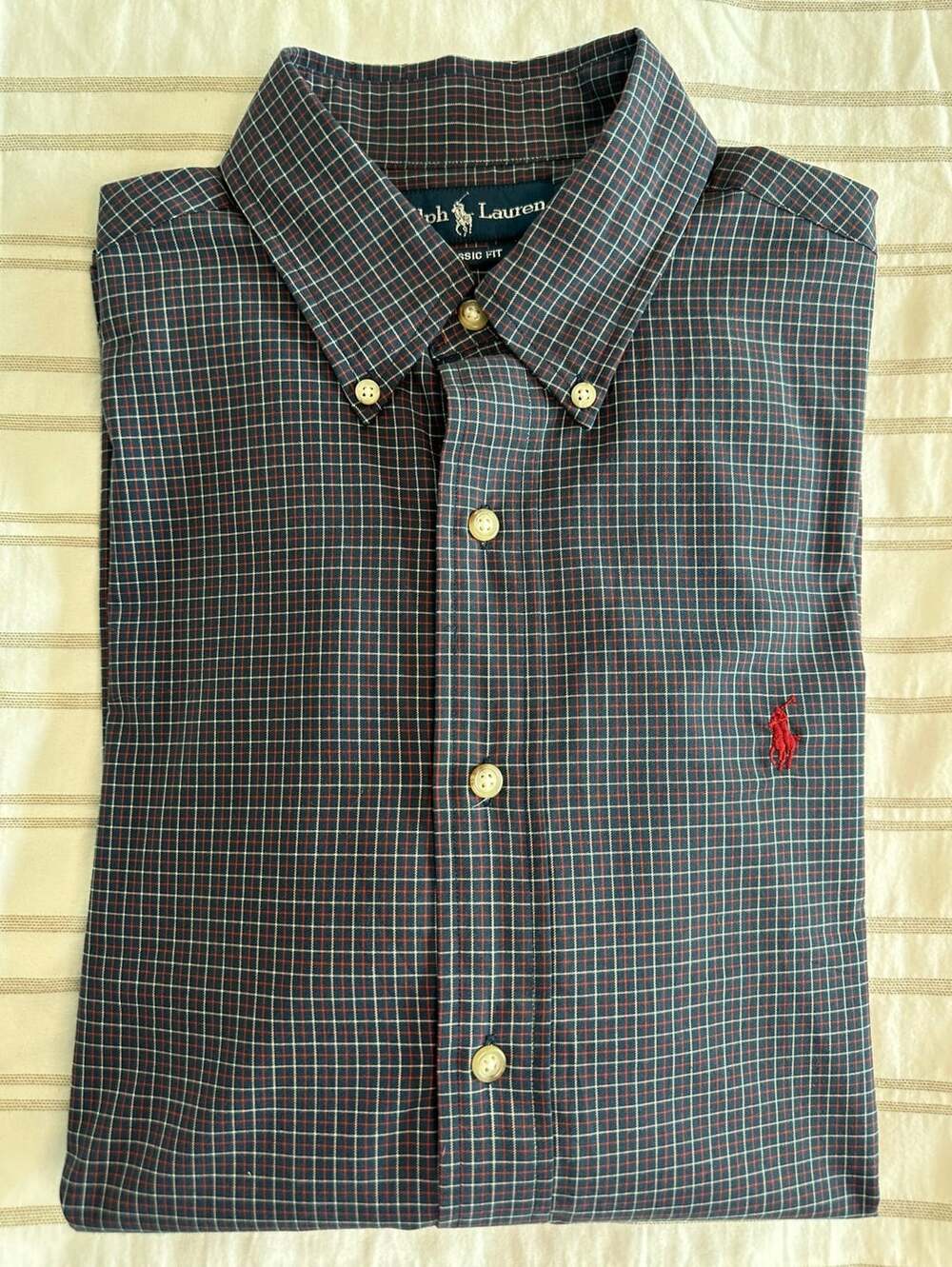 Polo Ralph Lauren Classic Fit Plaid Button Down Shirt Men's Medium